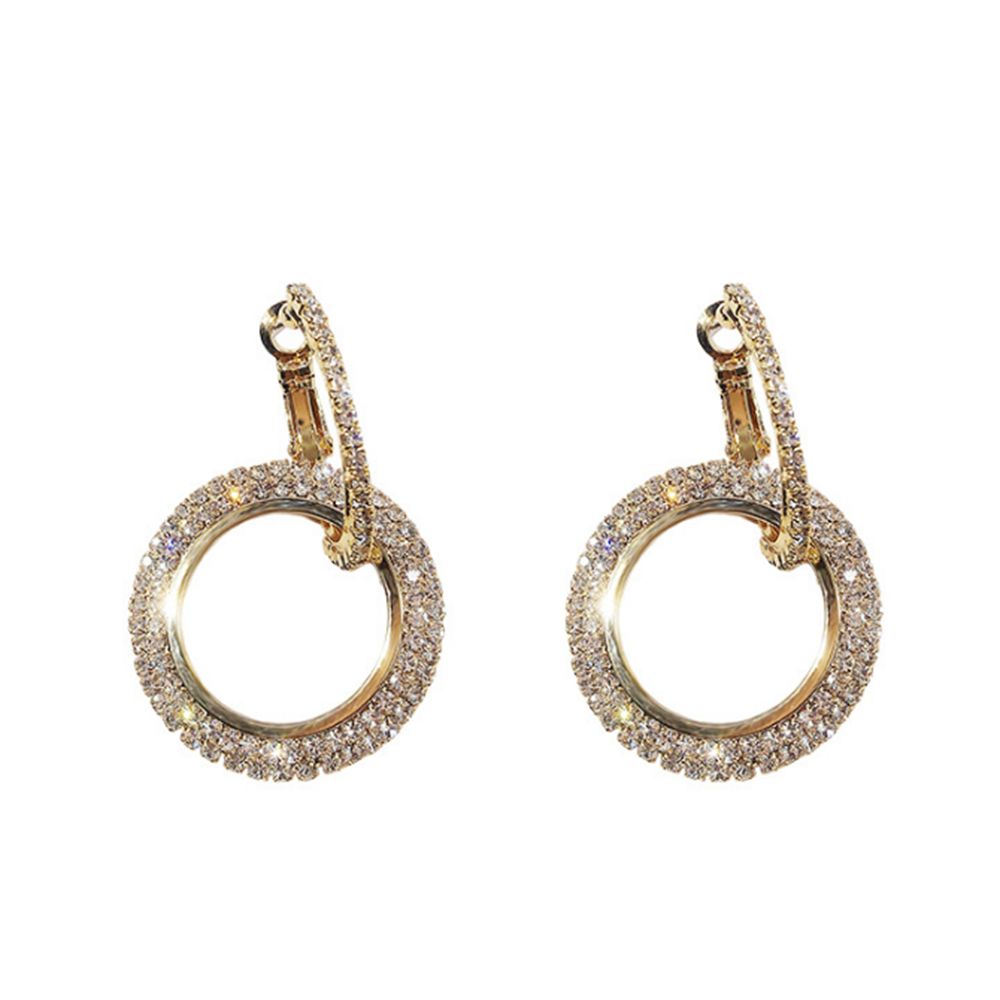 Women Fashionable Crystal Earring Elegance Retro Ear