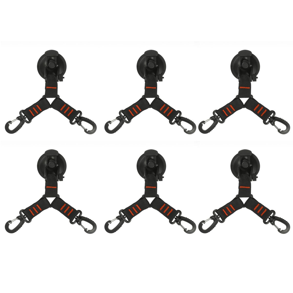 6pcs 360&deg; Rotation Suction Cup Hook Portable Heavy Duty