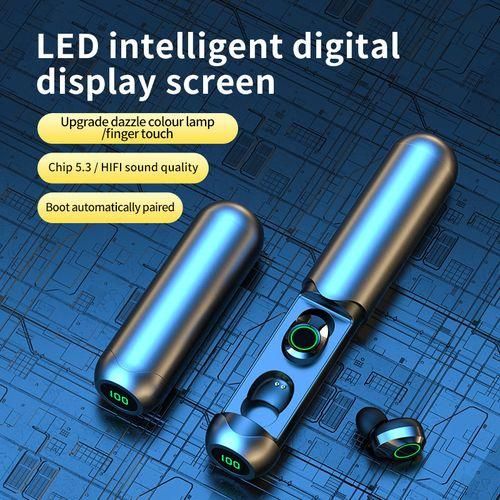 BQ40 TWS Bluetooth 5.3 Earphone Touch Control LED Display Earbuds