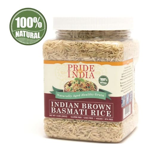 Brown Basmati Rice Naturally Aged Healthy Grain - 1.5lbs 24oz