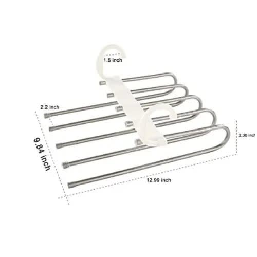Stainless Steel Multi-functional Pants Rack Hanger 5-in-1