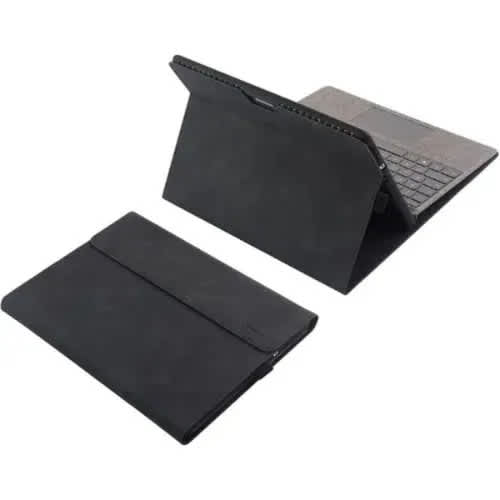 Hockprooof Leather Flip Case For Microsoft Surface Pro 8 & Pro X