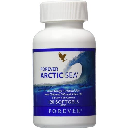 Forever Arctic-sea Super Omega-3 Natural Fish Calamari Oils With Olive Oil - 120 Soft Gels
