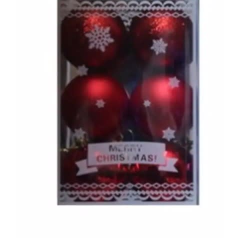 Christmas Balls Red - 12pieces