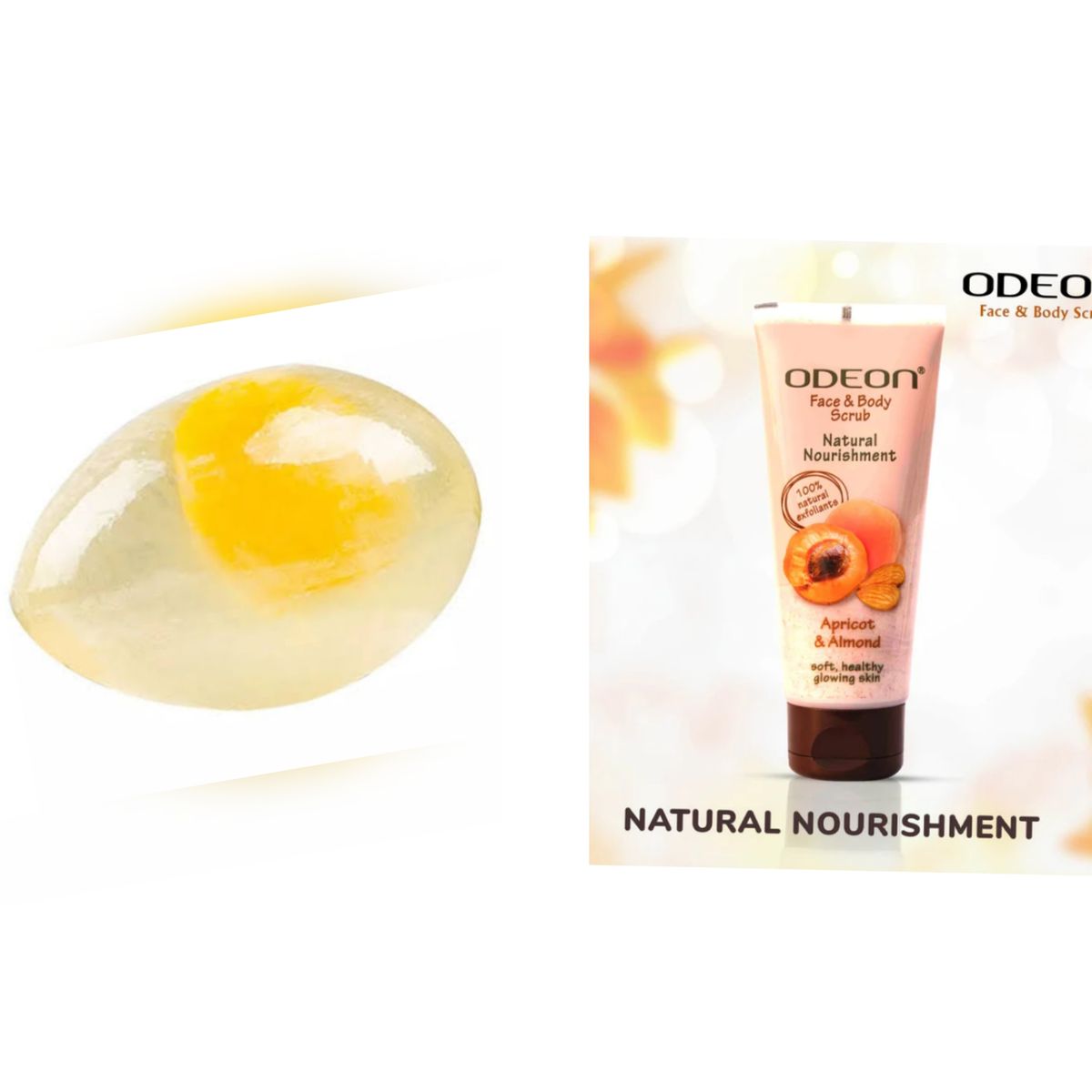 Face Soap + Odeon Apricot And Almond Face Scrub