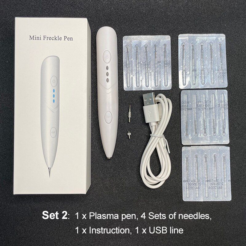 Plasma Pen Freckle Remove Pen Wart Remover Mole Tattoo Remover Machine Skin Tag Removal Spot Cleaner Beauty Care