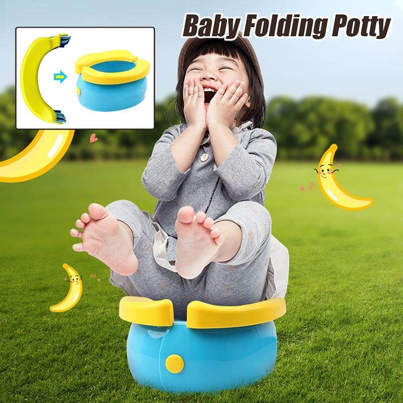 Portable Travel Foldable Baby Toilet Trainer Toddler Kid Potty Urinal Training Seat