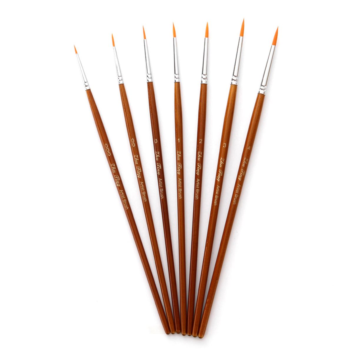 7pcs Draw Paint Brushes Kit Set Artist Paintbrush Nylon Hair
