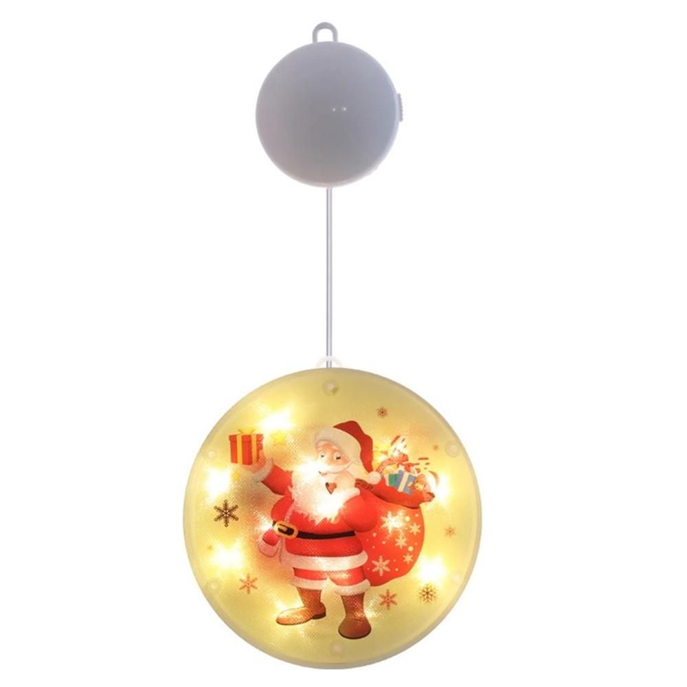 Led Sucker Decorative Lights Christmas Lamp Festive Christmas Battery Lights Window Star Lights Atmosphere Arrangement Light String 6 Styles Avaialble