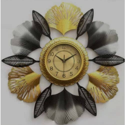 Large Floral Wall Clock For Home/office - 70 X 70cm
