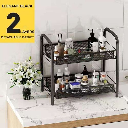 Multi-Purpose Steel Trolley Shelves - 2-Layers Steel Shelf