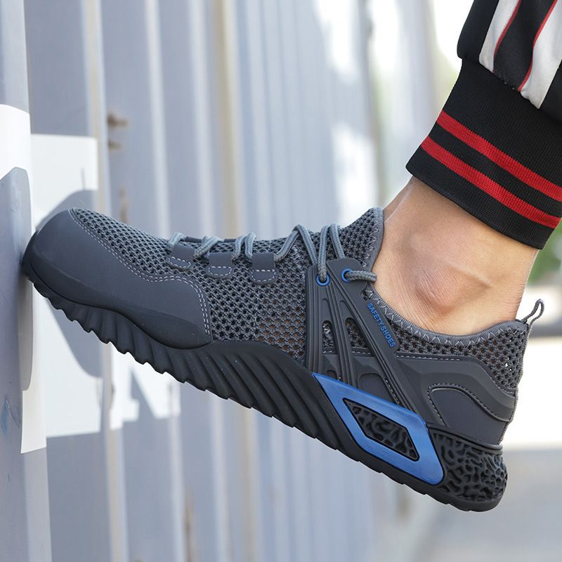 Breathable Safety Shoes For Men Steel Toe Cap Work Shoes