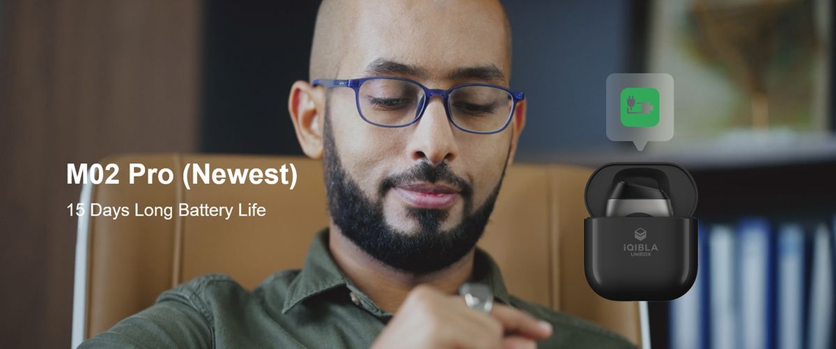 Umeox Newest Muslim Smart Ring With Tasbih Online Azan Clock Sunrise Alarm Clock Function