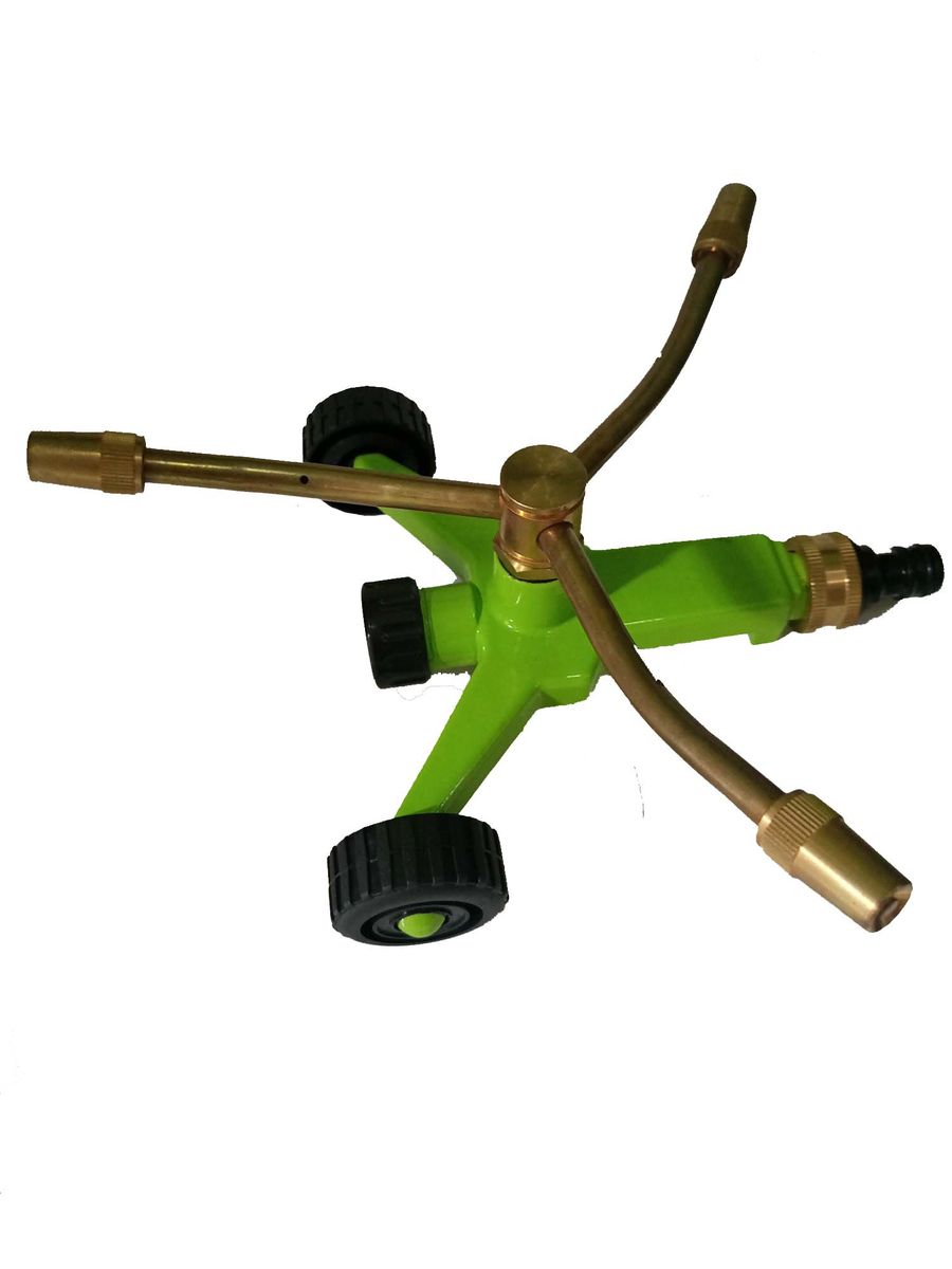 Brass 3-arms Impact Rotating Sprinkler With Connector