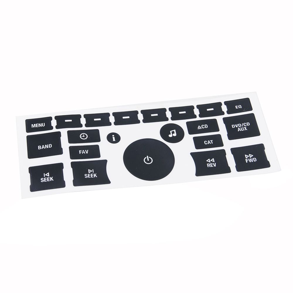 Radio Button Stickers Radio Stereo Button Repair Decals