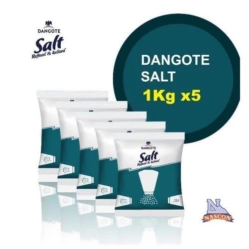 Dangote Salt - 1kg X 5-in-1 Bundle