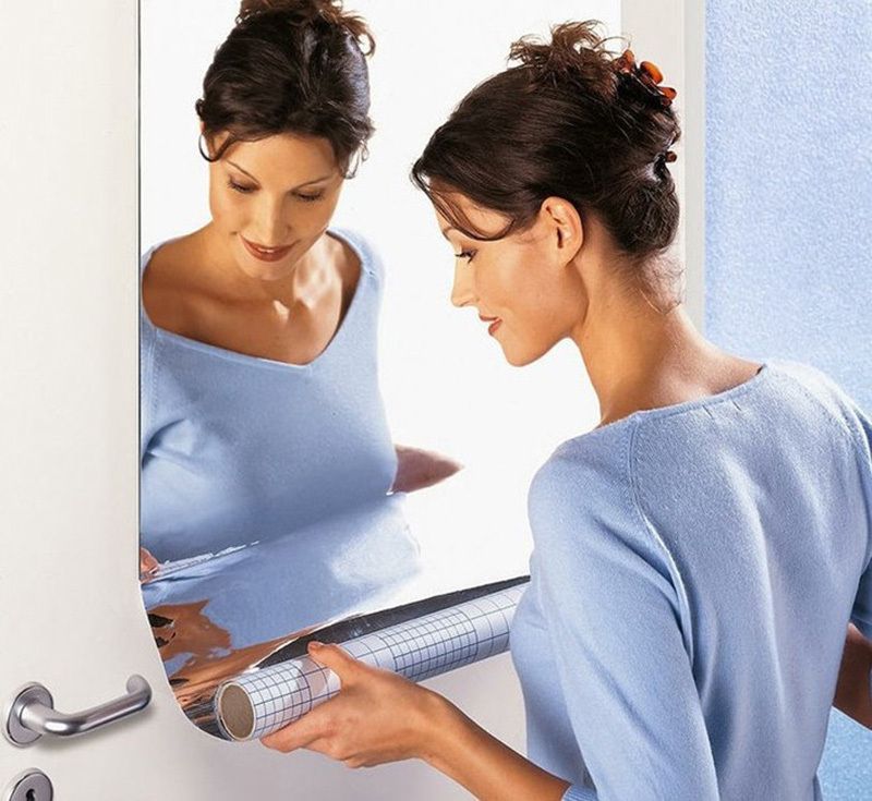 16.8x39 In Self-adhensive Reflective Mirror Film Chrome