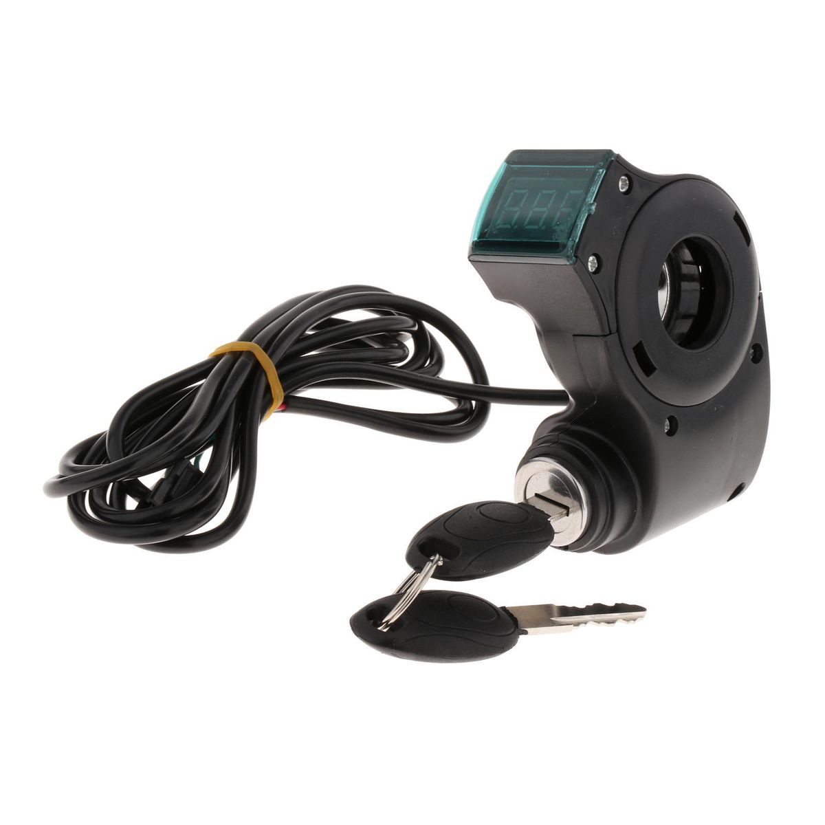 Electric Bike LED Battery Voltage Display With Key Twist Throttle Accs