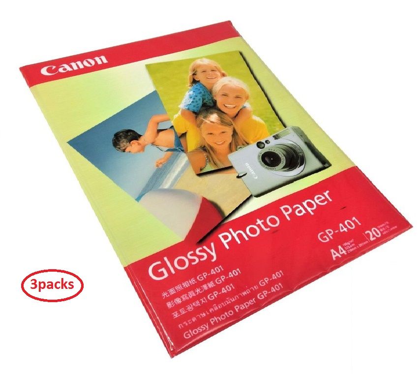 Canon Glossy Photo Paper (20 Sheets) X 3pieces