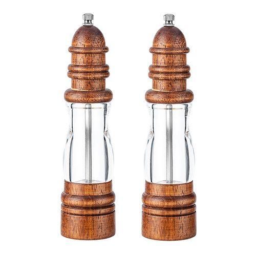 Wooden Salt And Pepper Grinder Set - Wood And