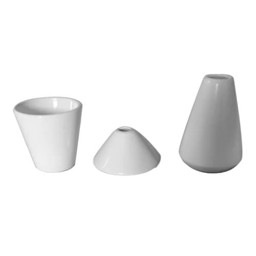 3 Ceramic Mini Decorative Vases - 5cm