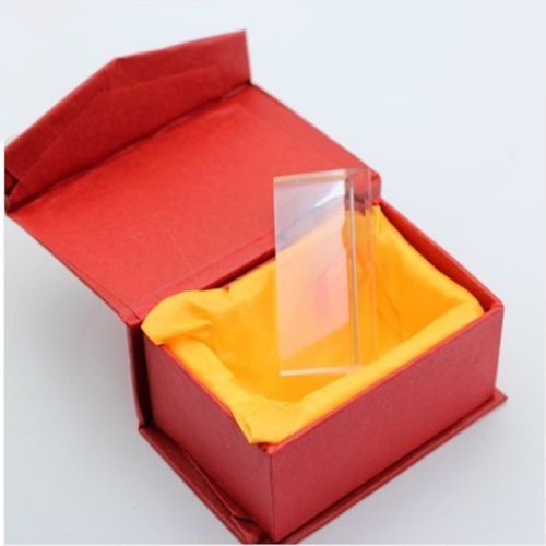 Top Clear A 5cm Optical Glass Triple Triangular Prism Physic