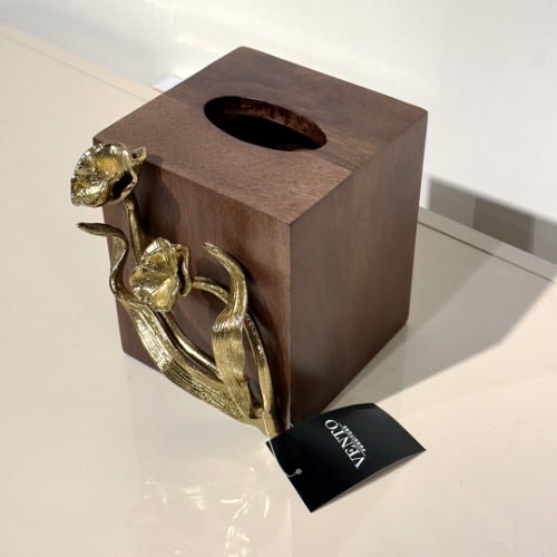 Vento Furniture Tissue Box Trinket - Gold