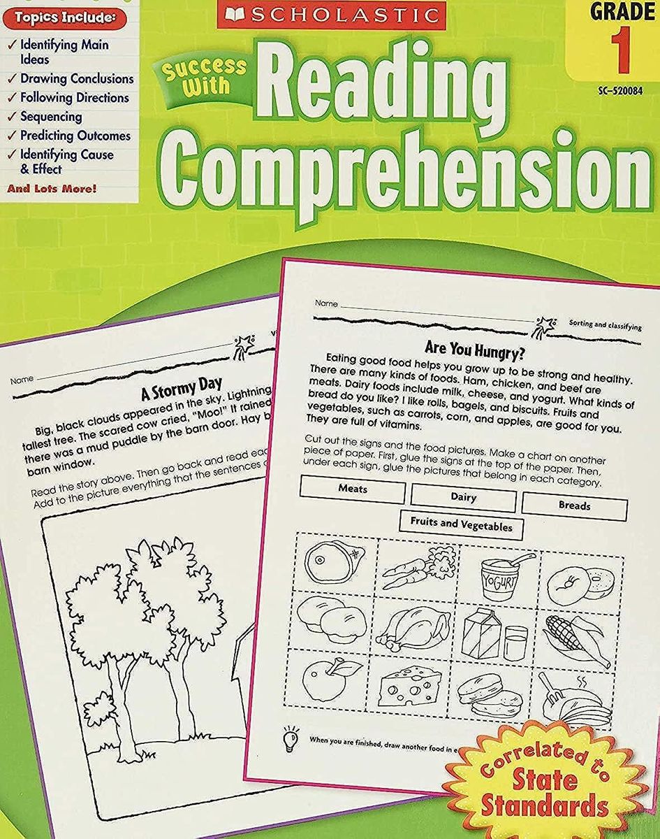 SCHOLASTIC SUCCESS WITH READING COMPREHENSION GRADE 1