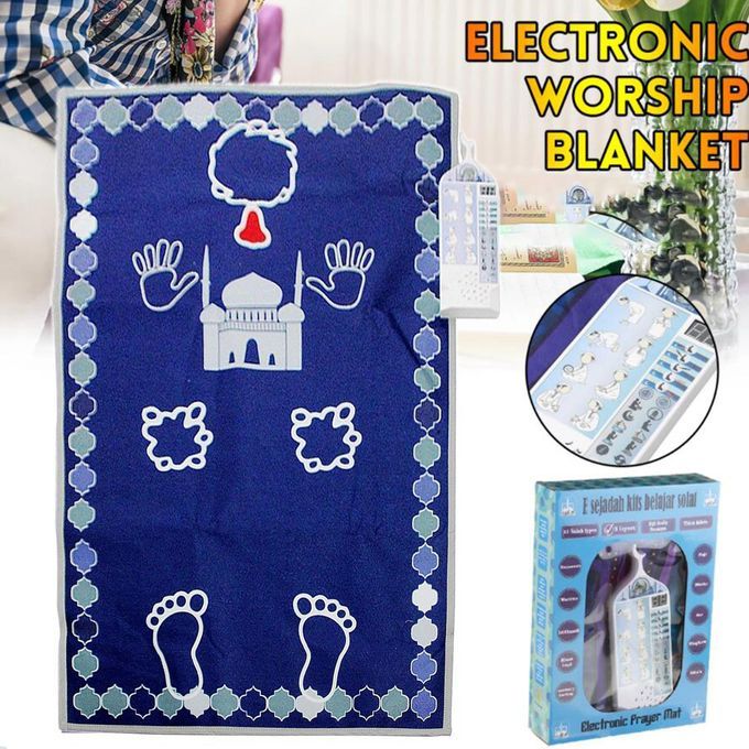 Prayer Pad Kid Prayer Mat Islamic Rugs For Kids Dark Blue C