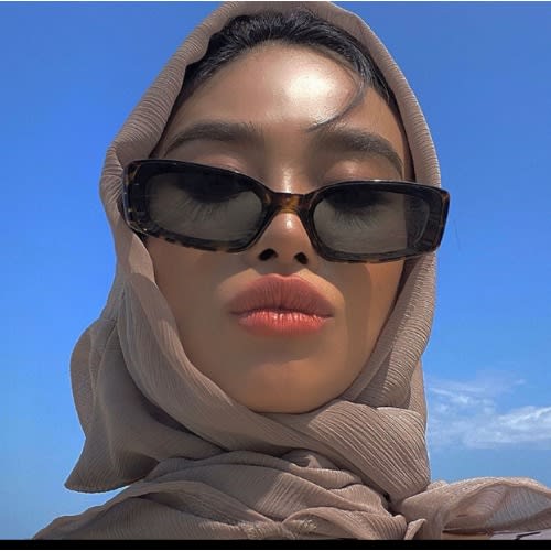 Unisex Fashion Square Sunglasses  -  Leopard Print