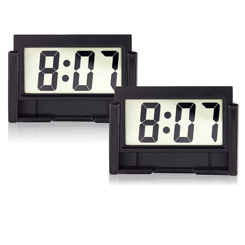 Small Digital Car Dashboard Clock Battery Operated Big