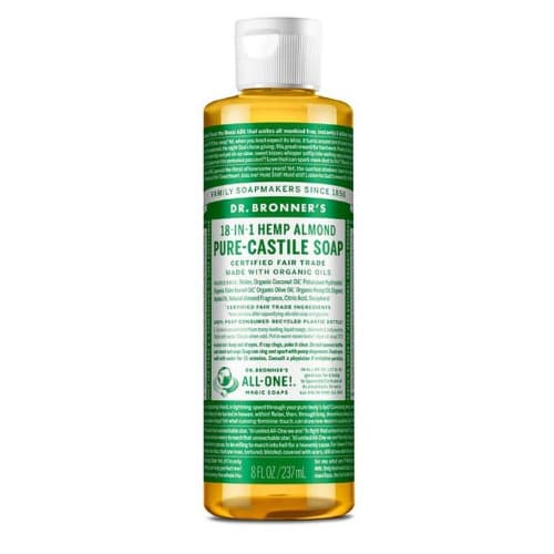 18-in-1 Almond Pure-castile Liquid Soap 8oz 273ml