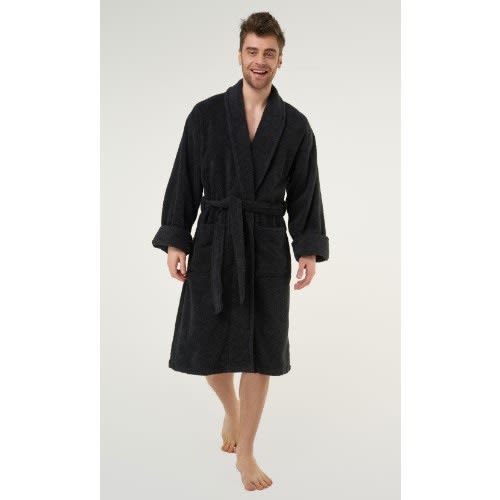 Unisex Bathrobe - Black