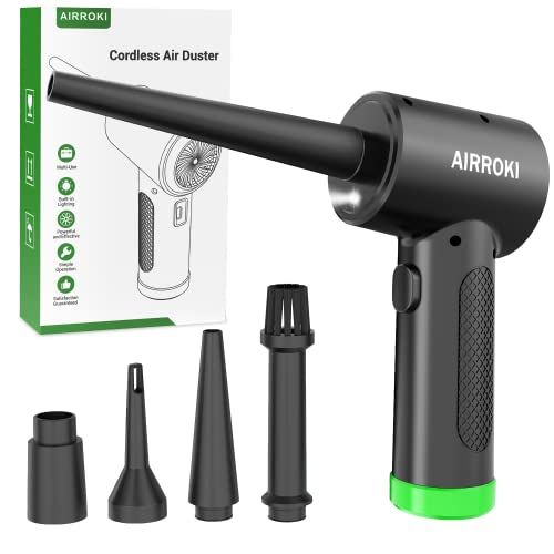 AIRROKI Compressed Air Duster  Cordless Air Duster For Compu