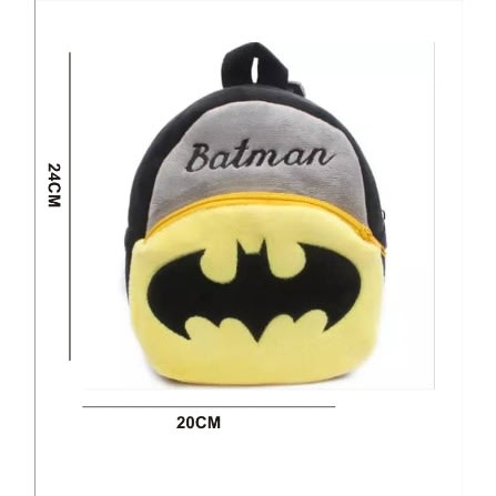 Toddler Batman Cartoon Plush Bag + Preschool Counting Game