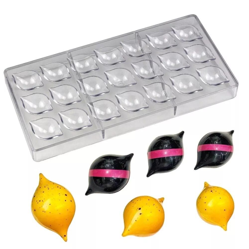 Eyes Shape Polycarbonate Chocolate Mold Baking Pastry Confectionery Tools Cake Decoration Lemon Shape Chocolate Candy Mould