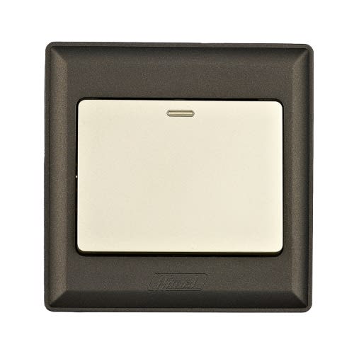 Himel Switch, Advanced Series, 10 Ax, 250 V, 1 Gang, 2-way, Brown || HWDA1S2B