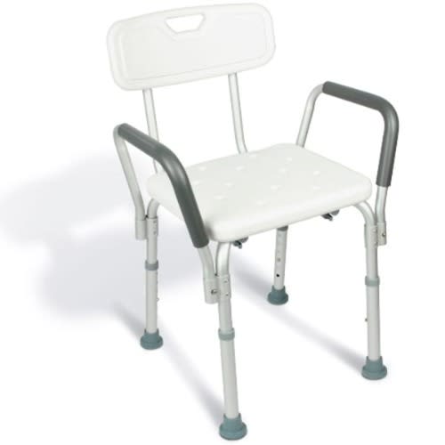 Elderly Bath Tub Shower Seat With Backrest And Protective Side
