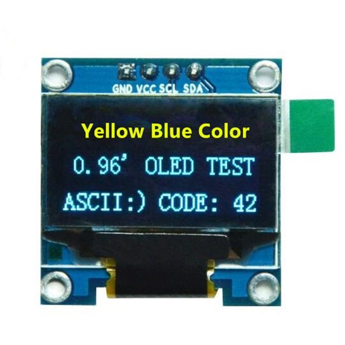 0.96-in H I2  II  Serial O  L D   Module 128X64 For Display Raspberry-Yellow-Blue