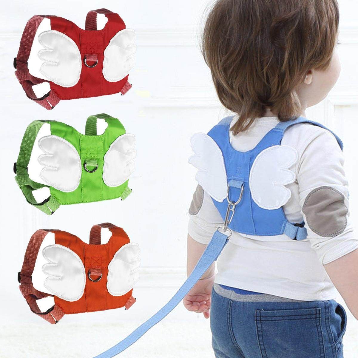 Children Anti Lost Safety Rope Band Harness Strap Toddler Walking Pulling Reins Blue