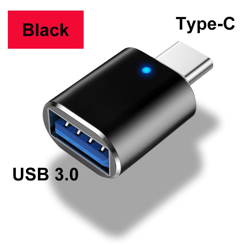 Black Usb 3.0 2TB Metal Pen Drive 1TB Cle Usb Flash Drives 512GB Metal OTG Pendrive TYPE-C Memoria Usb 64GB Flash Disk Stick-TYPE-C Adapter