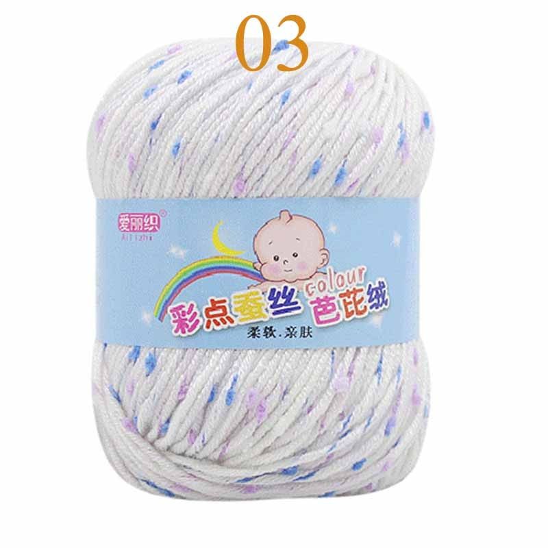 Knitted Colourful COMBED 50g Cashmere Baby Lot 1pcs Chunky Crochet Sweater Knitting Supersoft Yarn Sweater Wool Crochet Ball