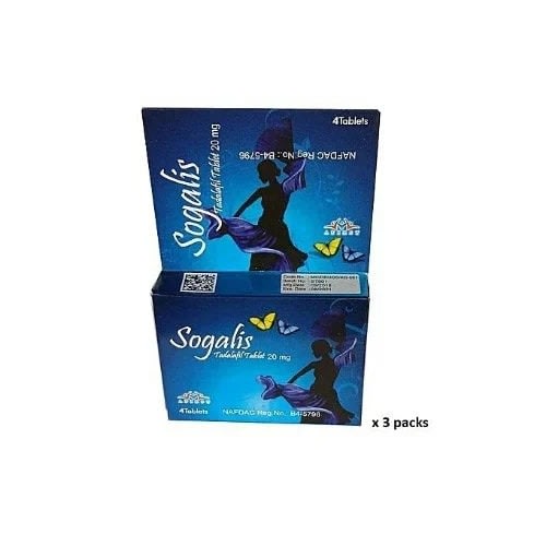 Sogalis Erectile Dysfunction Treatment Tabs -3 Packs - 20 Mg