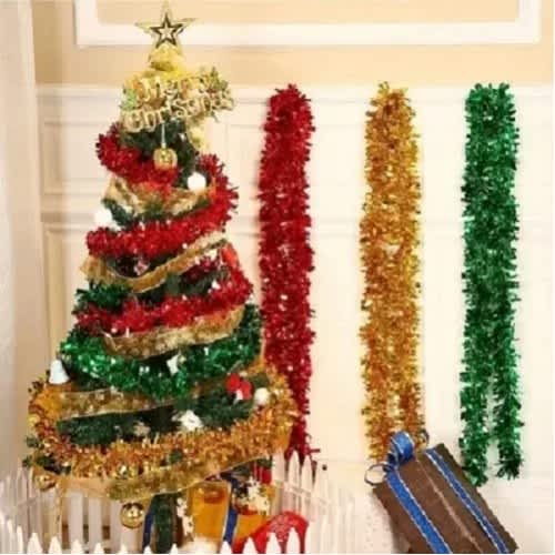 Tinsel For Christmas Tree Decoration - 12pcs