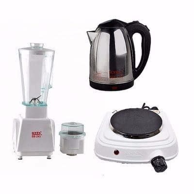 Blender + Electric Jug + Hot Plate-3 In 1 Package