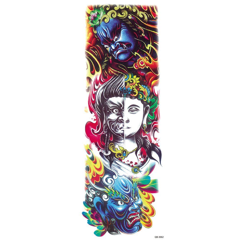 Full Arm Waterproof Adult Beauty Decal Temporary Tattoo Stickers Removable