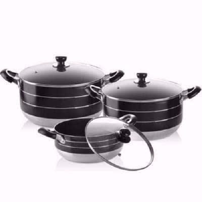 3 pieces - Non Stick Cookingpot