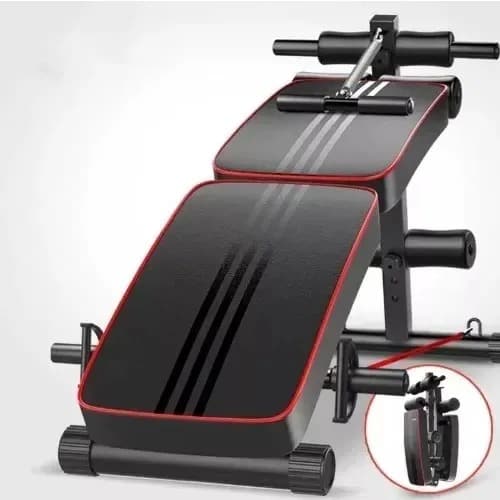 Sit Up Bench - Abdominal Fitness Equipment With Resistant Band