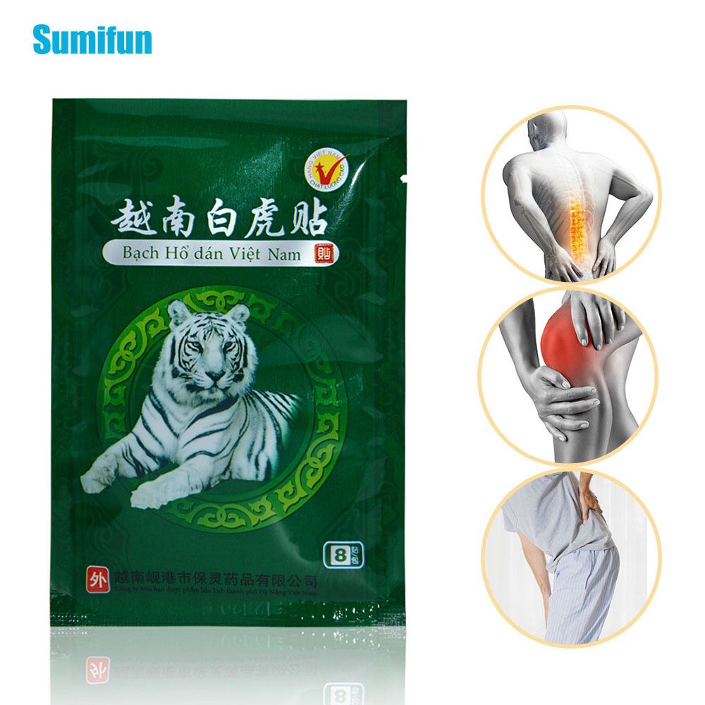 C069 Medical Relief Joint Body Pain Arthritis Sticker Rheumatoid Neck White Plaster 48Pcs Balm Muscle Tiger Vietnam Back Patches