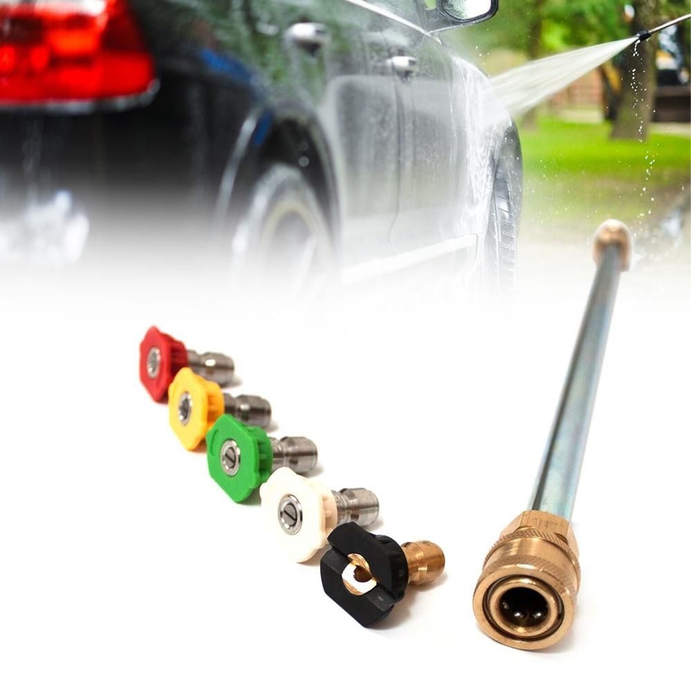 4000PSI Washer Wand Lance 5 Nozzle Tips Universal for High Pressure Gasoline Powered Sprayer